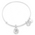 Crystal Birthstone April Bangle