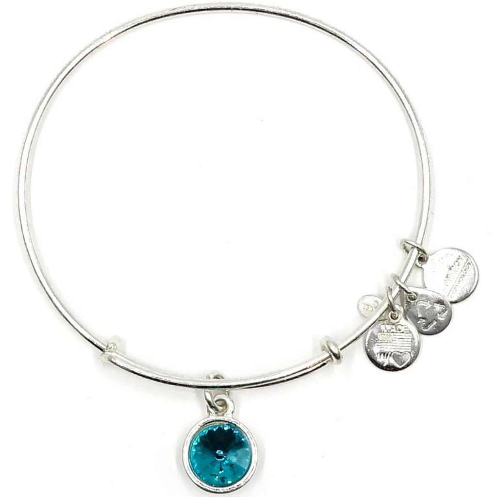 Crystal Birthstone December Bangle