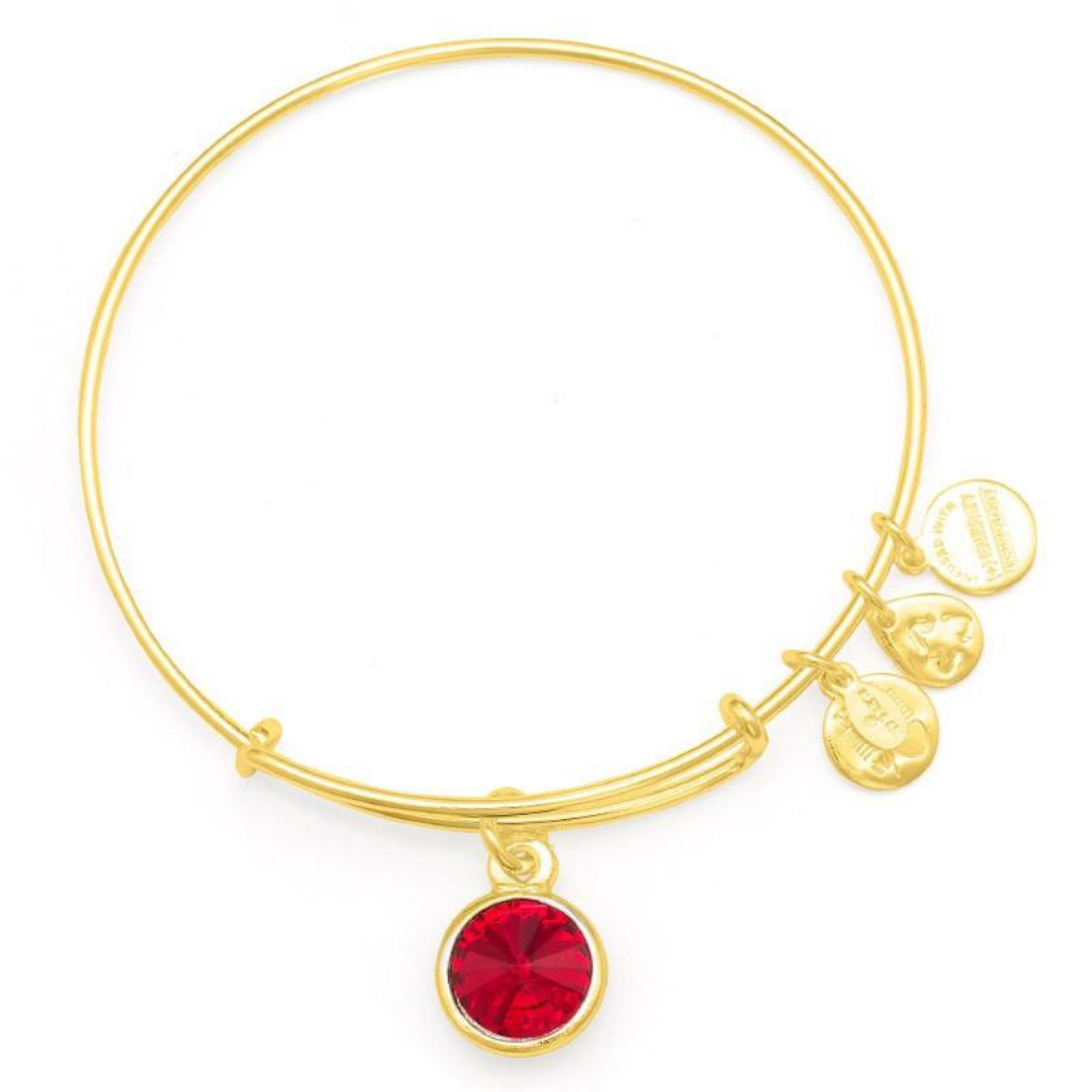 Crystal Birthstone July Bangle