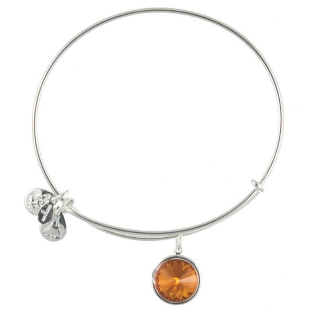 Crystal Birthstone November Bangle