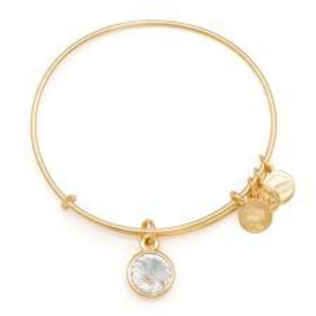 Crystal Birthstone April Bangle