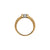 Solo Ring with Diamonds in yellow gold