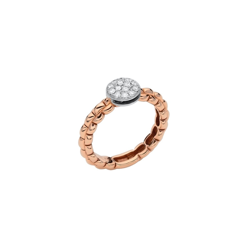 Eka Tiny Ring with Diamonds Pave