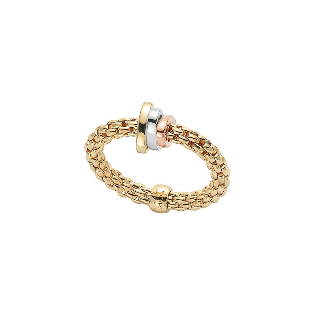 Flex'It Prima Ring in yellow gold