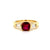 18k ring with GIA certified unheated ruby