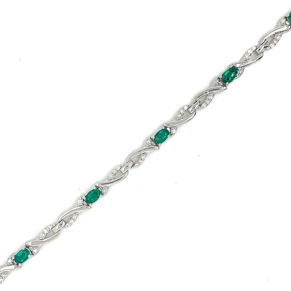 14k emerald bracelet