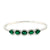 14kw emerald bangle