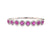 14kw pink sapphire bangle