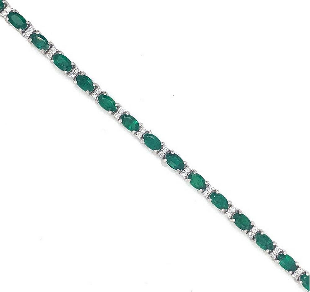 14kw emerald bracelet