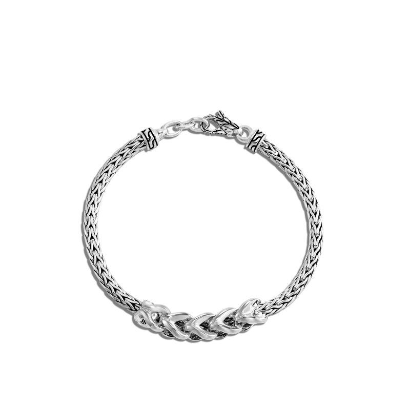 Asli Classic Chain Link Station Bracelet in Silver