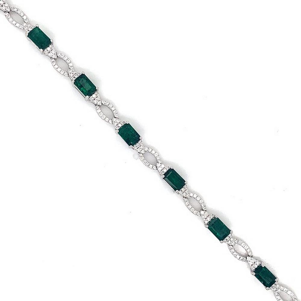 14k emerald bracelet