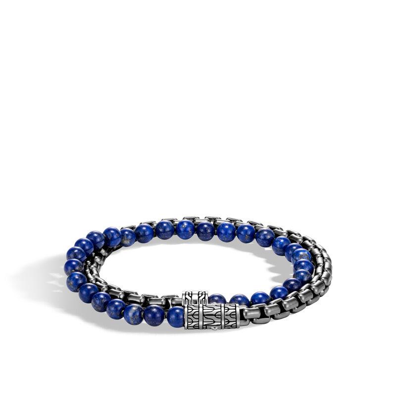 COAI-Mens-Lapis-Lazuli-Stone-Double-Layer-Beaded-Leather-Bracelet