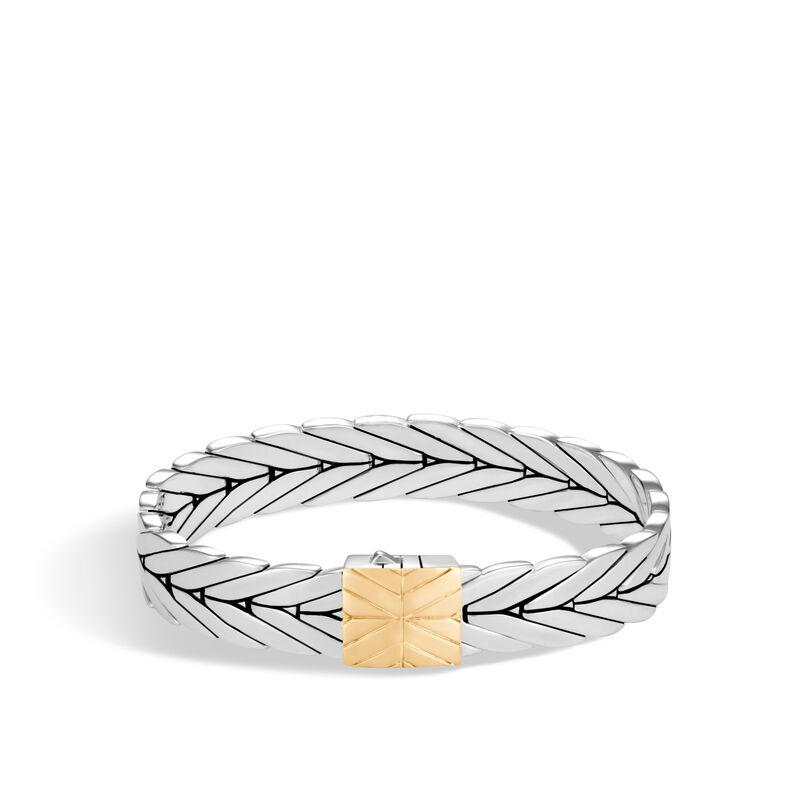 Modern Chain 11Mm Bracelet In Silver And 18K Gold
