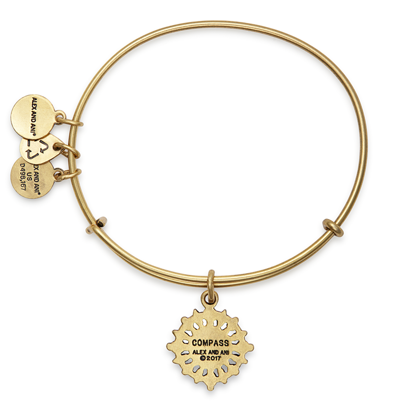 ALEX AND ANI Path Of Symbols Compass Bangle