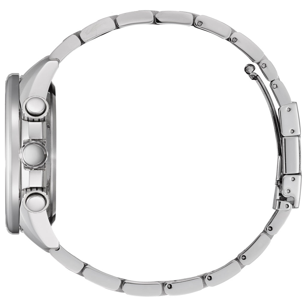 Citizen Men's Classic Eco-Drive Date Two Tone Bracelet Strap Watch,  Silver/Rose Gold/Black Bm7536-53x at John Lewis & Partners