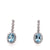 18kw aqua earrings