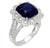 18k ring with a GIA certified no heat sapphire