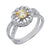 White Gold Color Diamond Ring