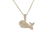 Whale Two-Tone 14kt Gold Pendant