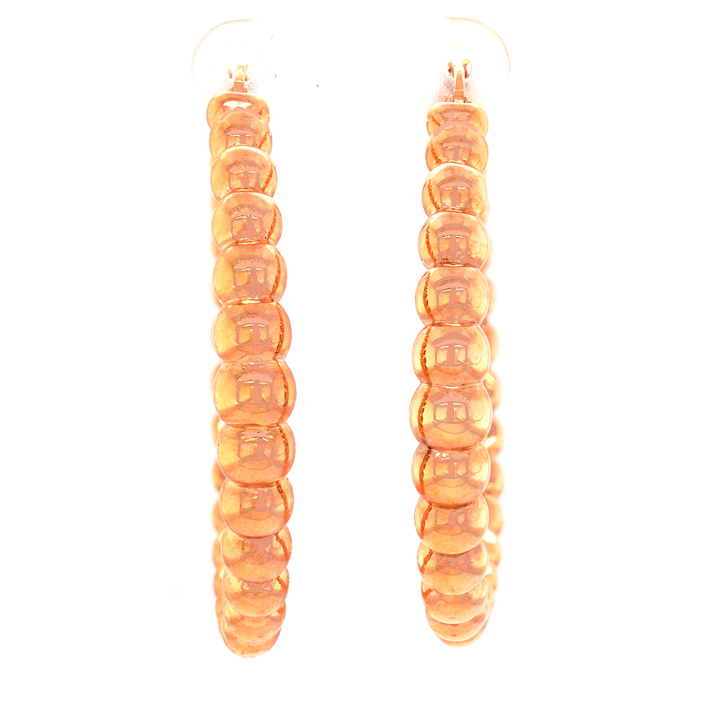 14Kt Rose Gold Hoop Earrings