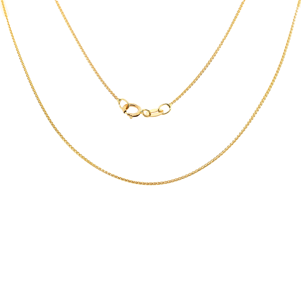 14Kt Yellow Gold Wheat Link Chain