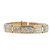 14K Yellow Natural Gold Quartz Bracelet With 5.06Ct Diamonds