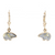 14K Yellow Natural Gold Quartz Earrings