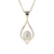 14K Yellow Natural Gold Oval Bezel Natural Gold Quartz Pendant