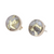 14K Yellow Natural Gold Quartz Bezel Earrings