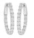 Oval Diamond Hoops Made In 14K White Gold