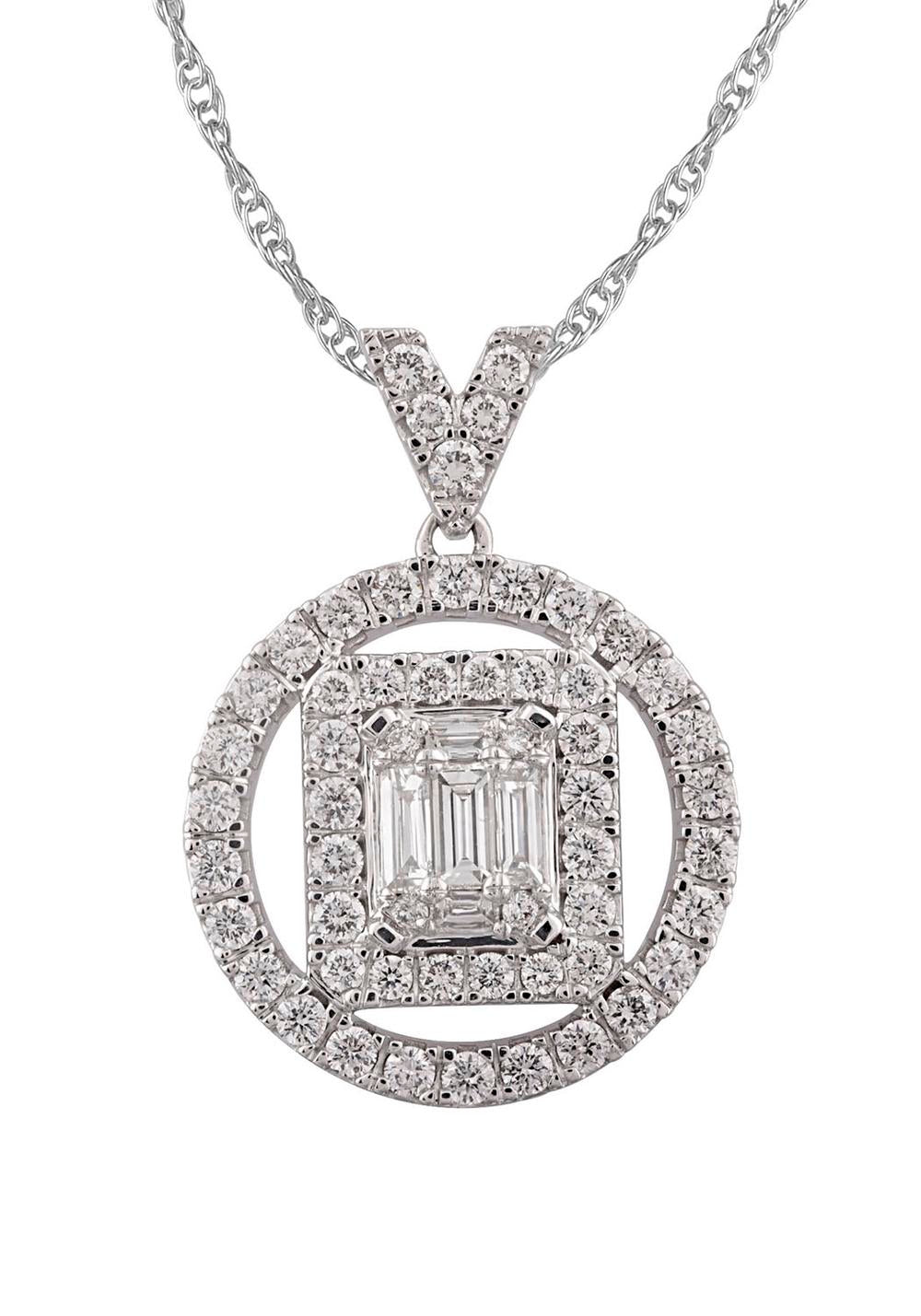 14kw diamond pendant