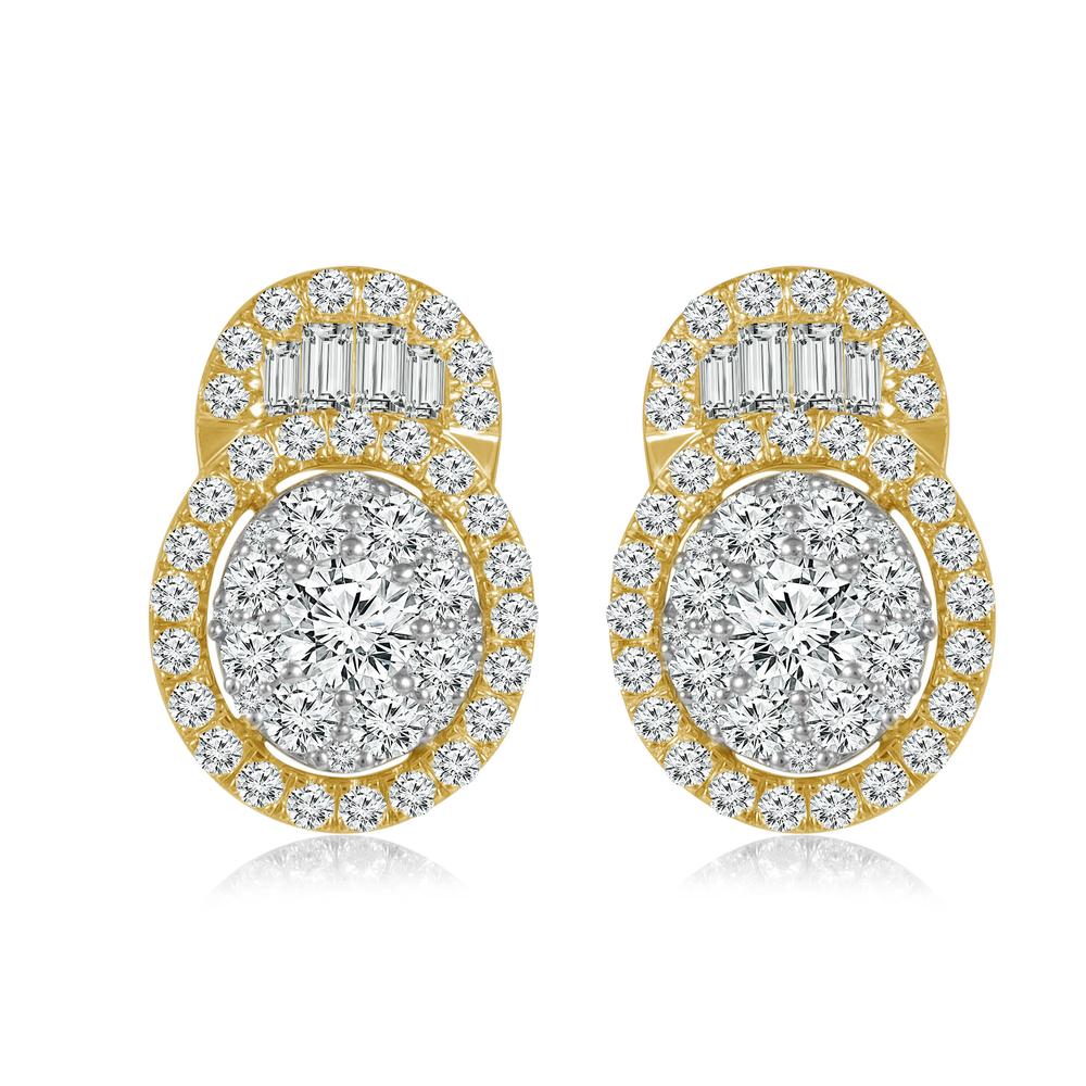 14ky diamond earrings