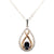 18kt White Gold and rose gold pendant with a GIA certified alexandrite