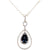 18kt White Gold gold pendant with an IGI certified alexandrite