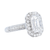 Round and Baguette diamond Cocktail Ring with 2.05cts of diamonds set in 18Kt White Gold