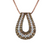 Choco Diamond 1.88 ct Pendant in 14Kt Rose Gold