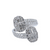 18Kw Round And Baguette Diamond Cocktail Ring D-1.13 Bg-0.59 Rg