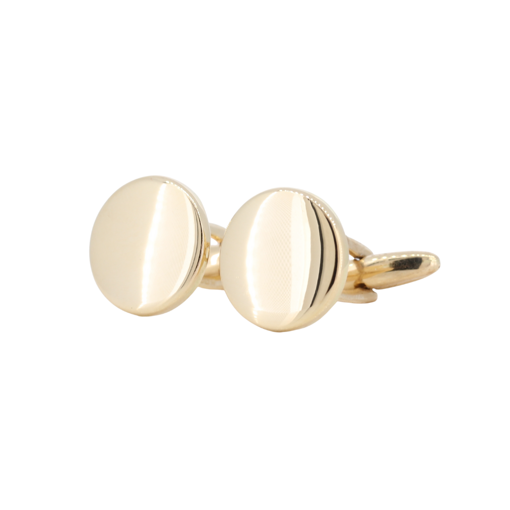 Men's Cufflinks In 14kt Yellow Gold