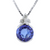 Round Tanzanite & 0.5 cttw Diamond Pendant