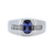 Men's Oval Tanzanite and Diamond Accent Ring in 14K Gold