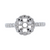 18Kw 0.63Ct Halo Diamond Semi Mount