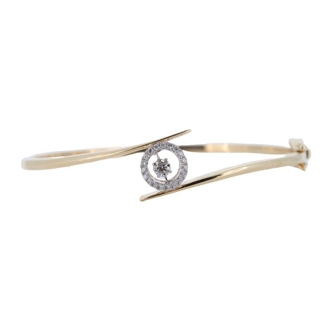 Solitaire Marquise Diamond Spring Bangle – Solitaire Jewels