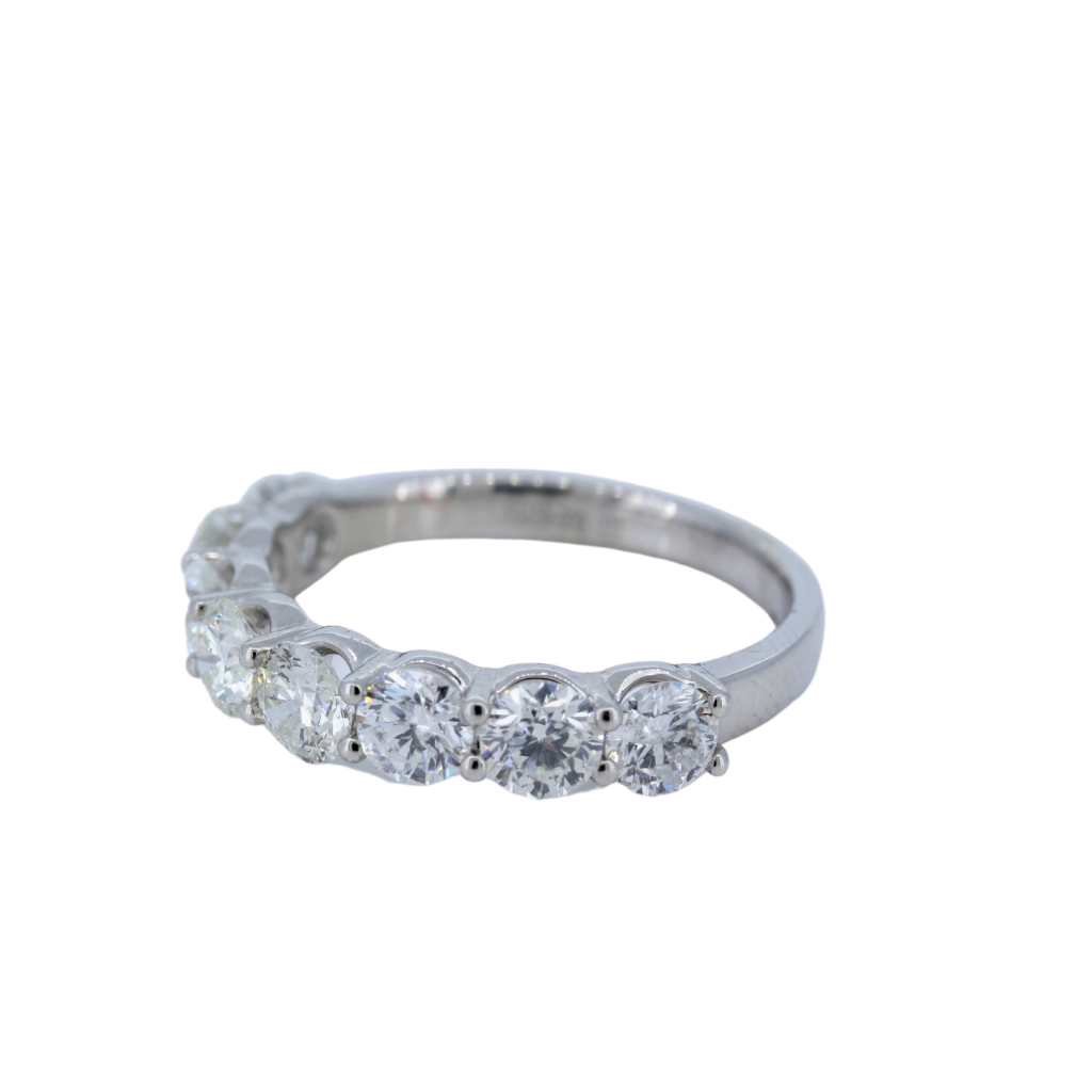 Platinum 8 Stone 1.95ctw Diamond Band