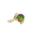 14kt Yellow Gold Oval 4 Prong Ammolite  Ring