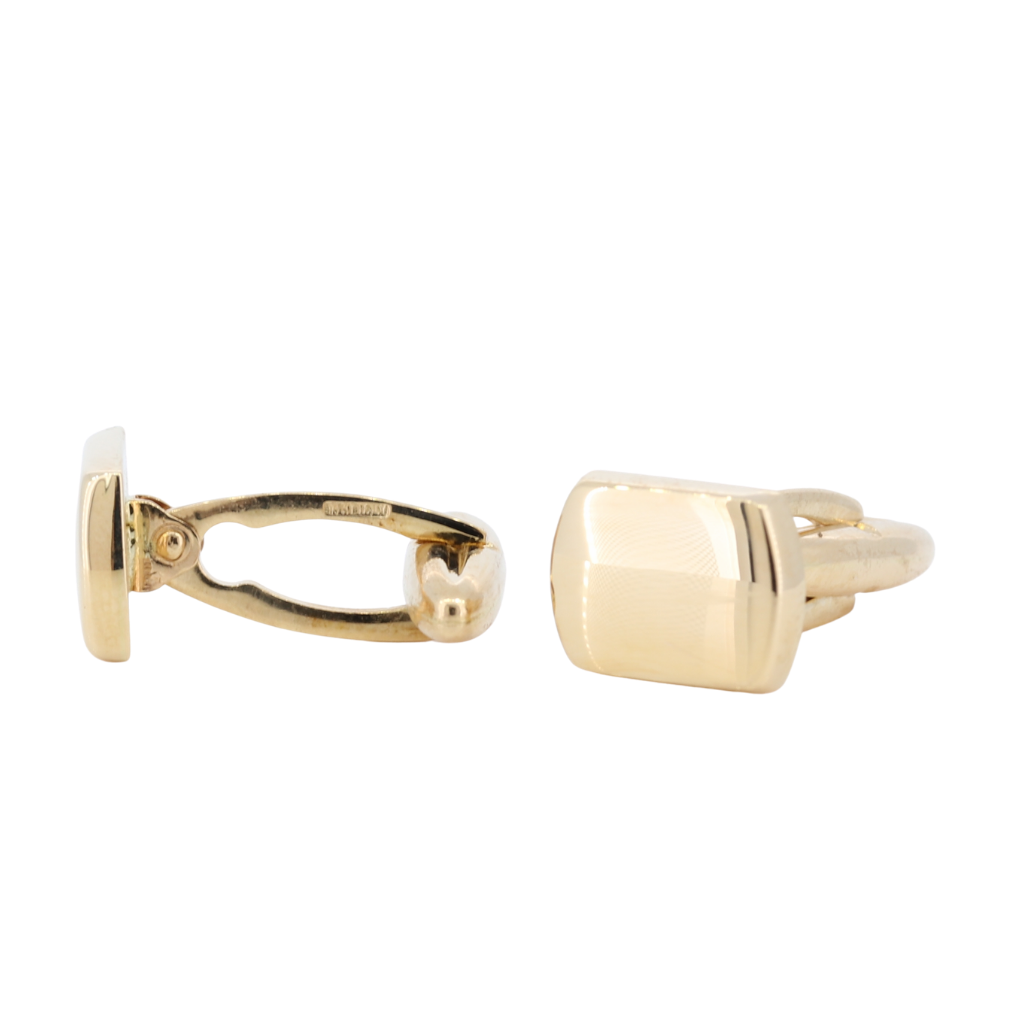 14K Men&#39;s Cufflinks In Yellow Gold