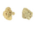 14K Yellow Gold Nugget 2.20 Grams Studs