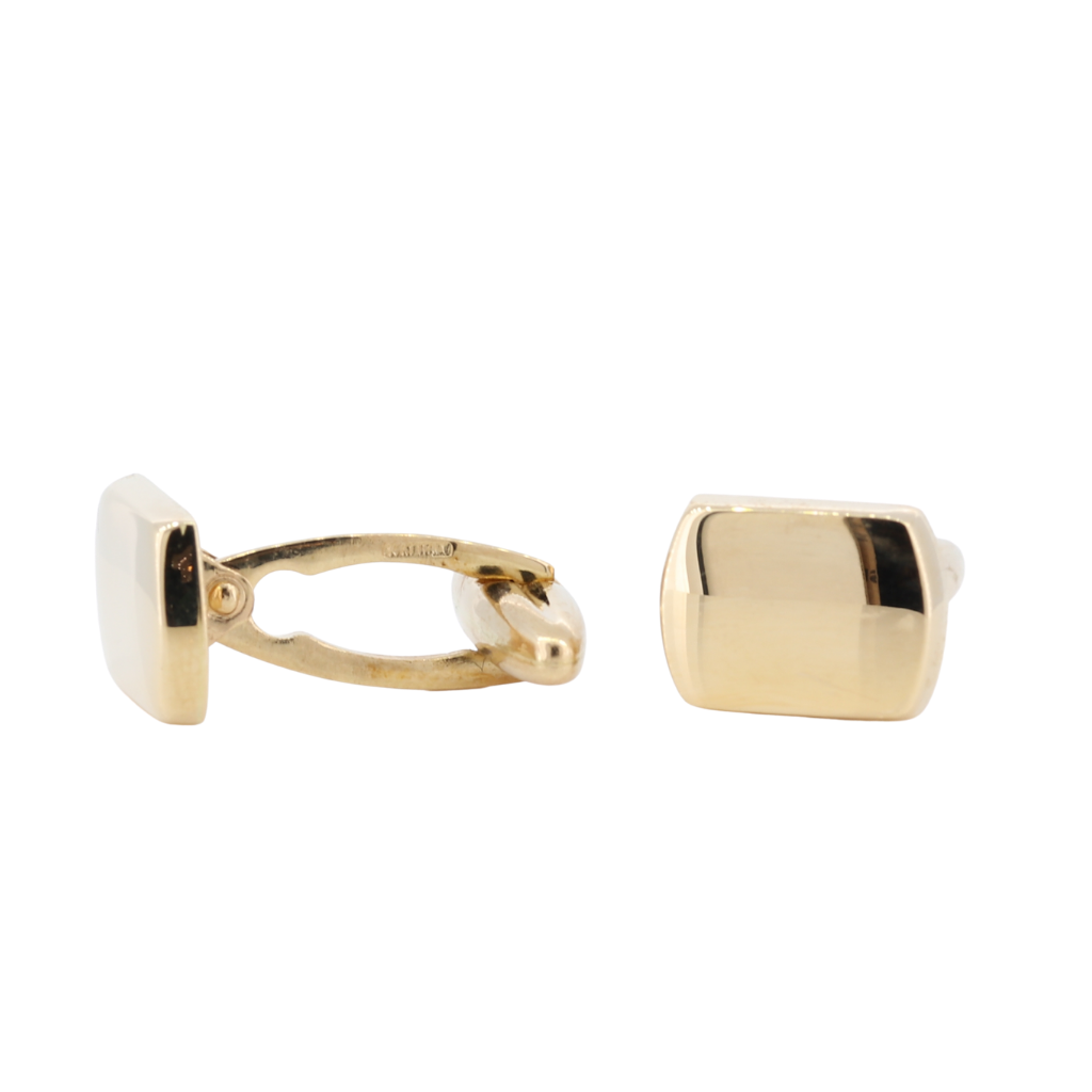 14K Men&#39;s Cufflinks In Yellow Gold