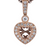 14K Rose Gold Diamond Pendant Setting With Oval Halo And Accent Diamonds D-0.23 PND-Sm