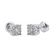 0.47ctw Diamond Cluster Earrings in 14K White Gold