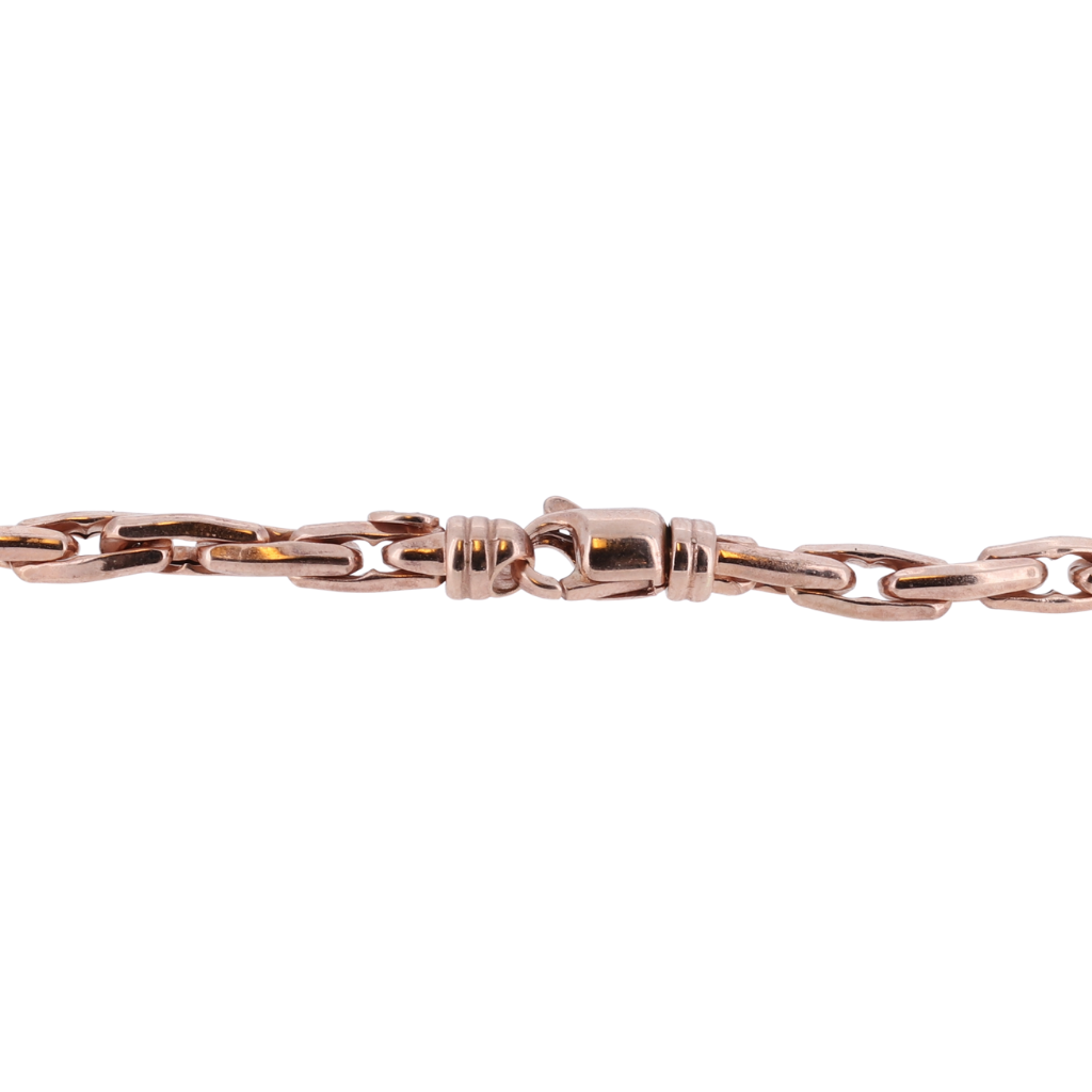 14K Rose Gold Fancy Link Chain